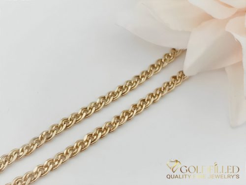 Гривна за глезен Goldfilled 28см/3,8мм 18K цвят