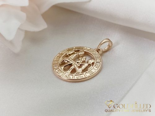 Goldfilled Антиалергенен Медальон 28mm 18K цвят