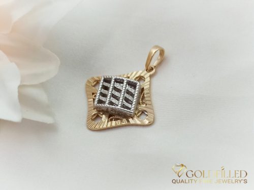 Антиалергична висулка "Goldfilled" 38 мм, цвят 18K