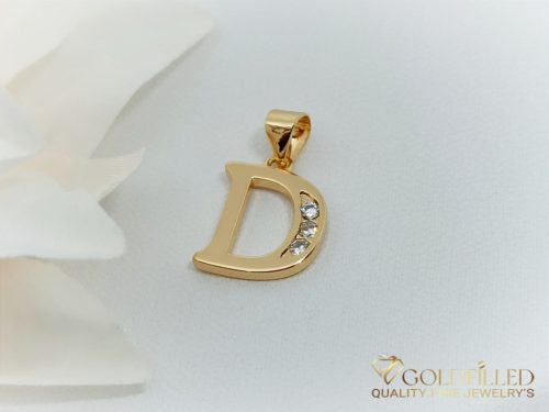 Антиалергична висулка "Goldfilled" 23 мм, цвят 18K