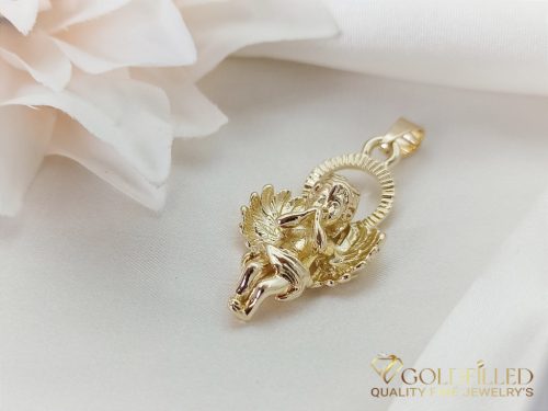 Антиалергична висулка "Goldfilled" 40 мм, цвят 14K