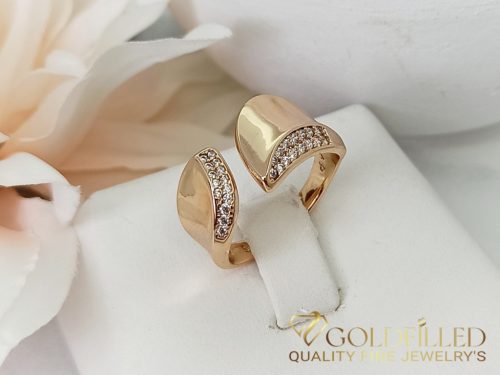 Антиалергичен пръстен "Goldfilled", в различни размери, цвят 18K