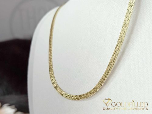 Антиалергично колие Goldfilled 50см дълго и 3,5мм широко Цвят 14K