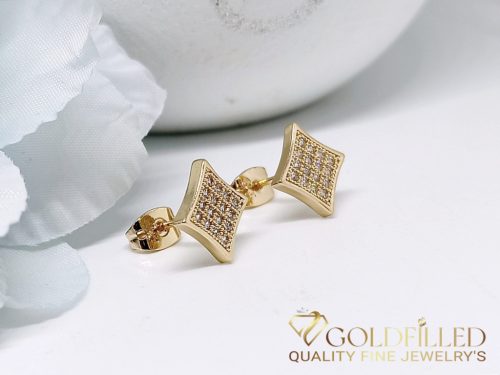 Goldfilled Антиалергични обеци 9мм 18K цвят	