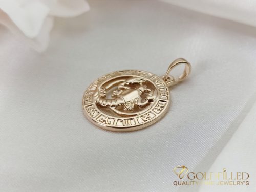 Goldfilled Антиалергенен Медальон 28mm 18K цвят